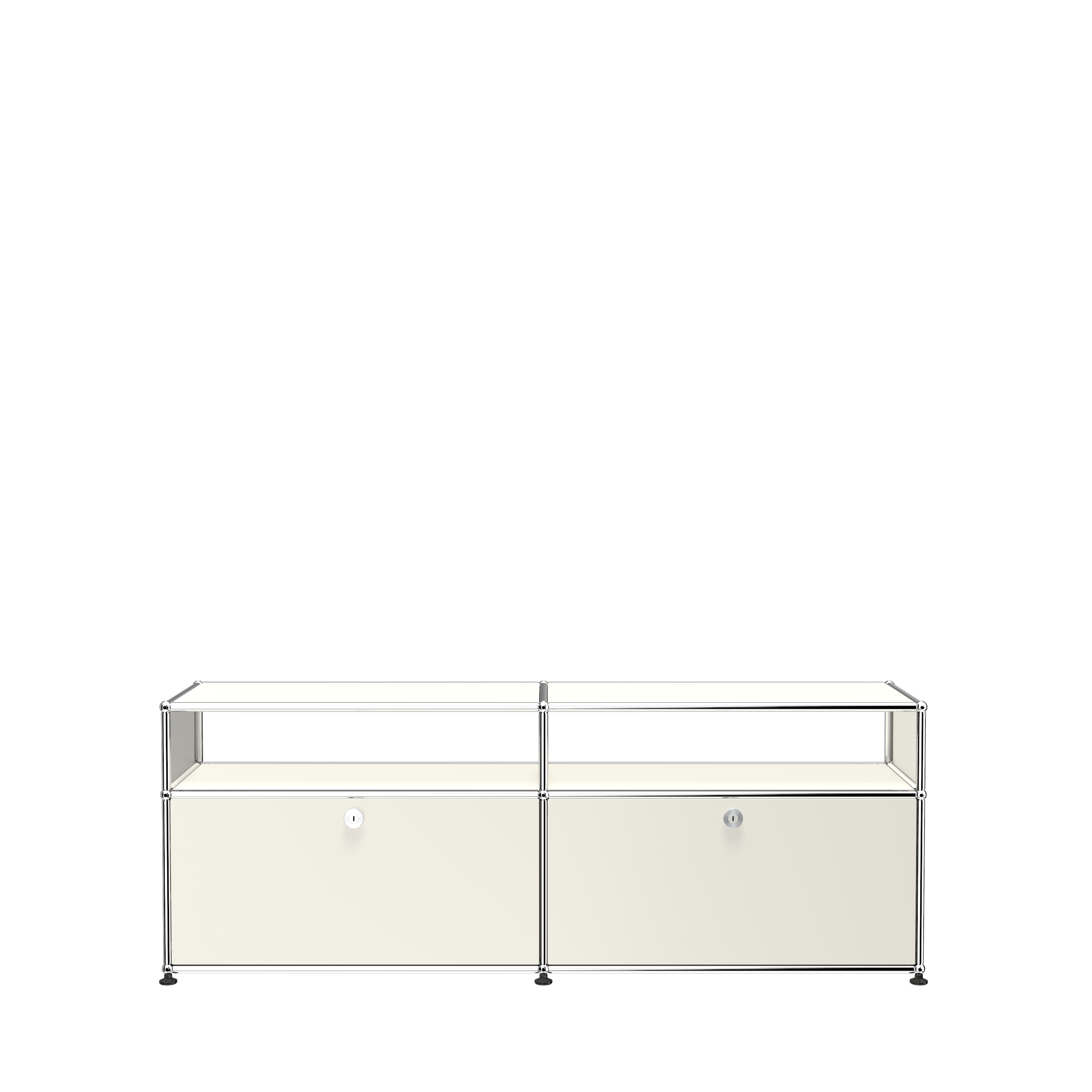 Pure White USM Haller media (O2)|Media Storage Cabinets & Racks