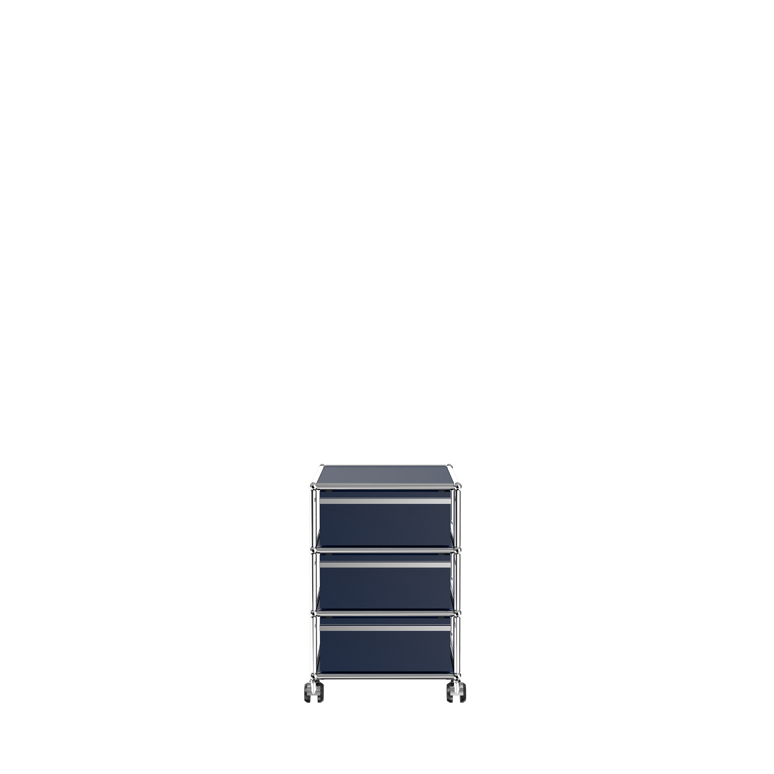 USM Matte Silver USM Pedestal (V)|Office Furniture