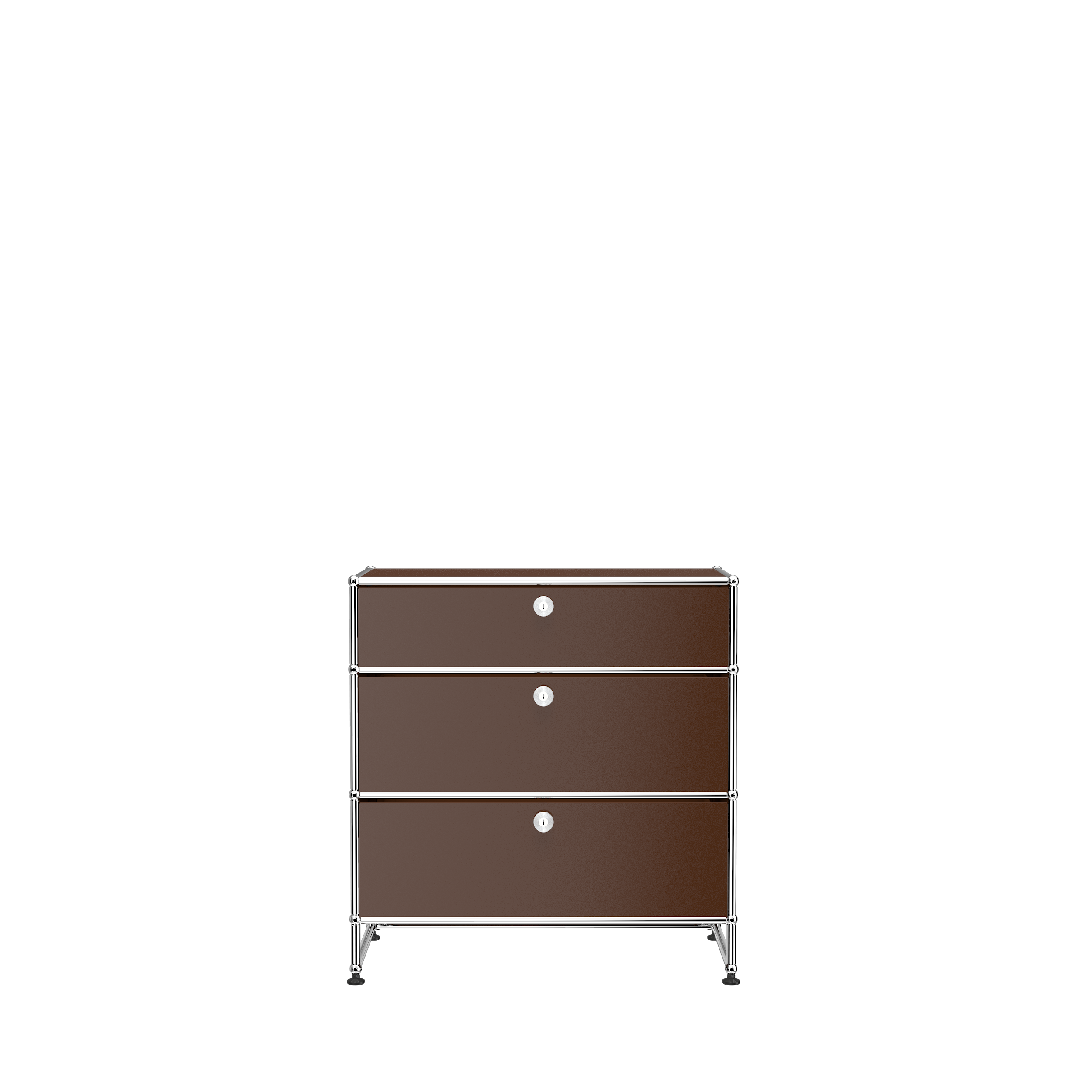 USM Brown USM Haller 3 Drawer Storage (Y)|