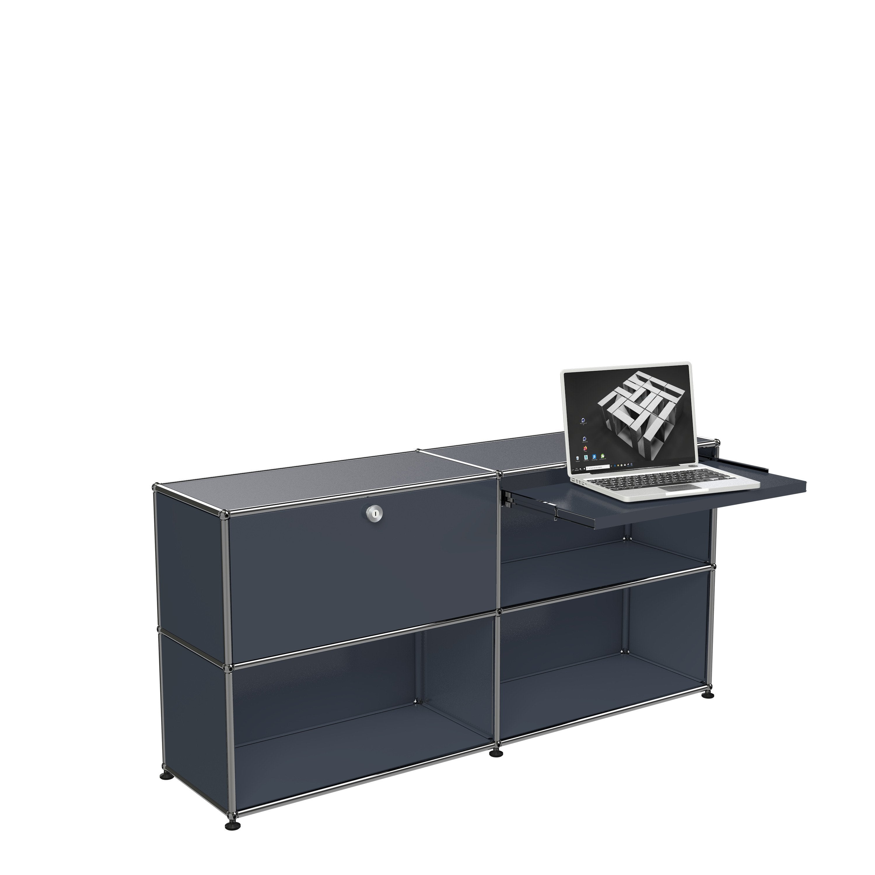 Anthracite USM Haller Custom Desk Unit (DU2)|