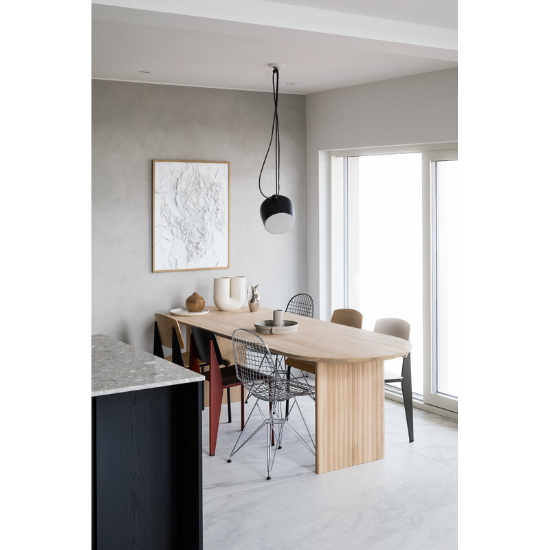 Vitra Standard chair, deep black - oak | One52 Furniture