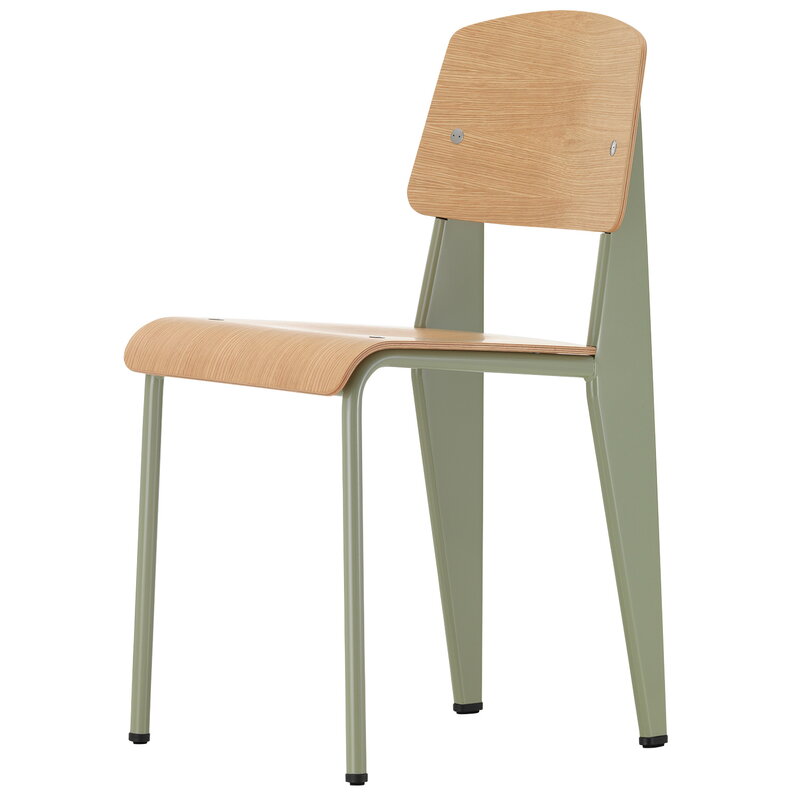Vitra Standard chair, Prouvé Gris Vermeer - oak | One52 Furniture