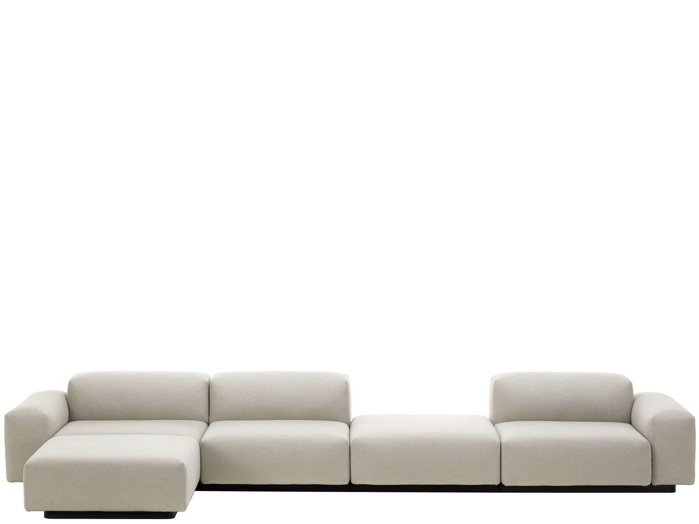Vitra Soft Modular Sofa four-seater, platform, Chaise Longue on One52 Furniture website