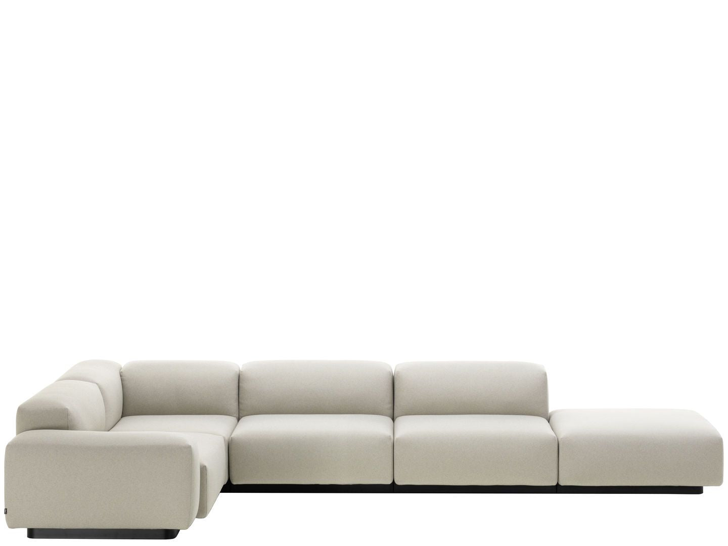 Alt Text: Vitra Soft Modular Sofa Four-seater, corner element, platform from One52 Furniture
