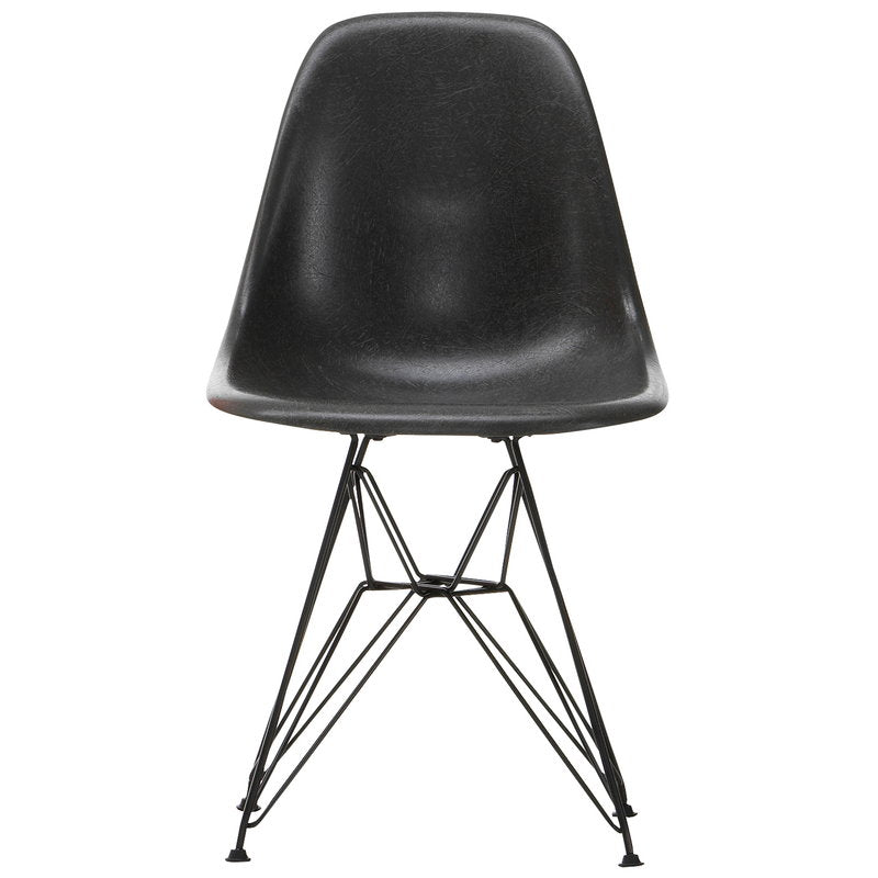 Vitra Eames DSR Fiberglass Chair, elephant hide grey - black | One52 Furniture