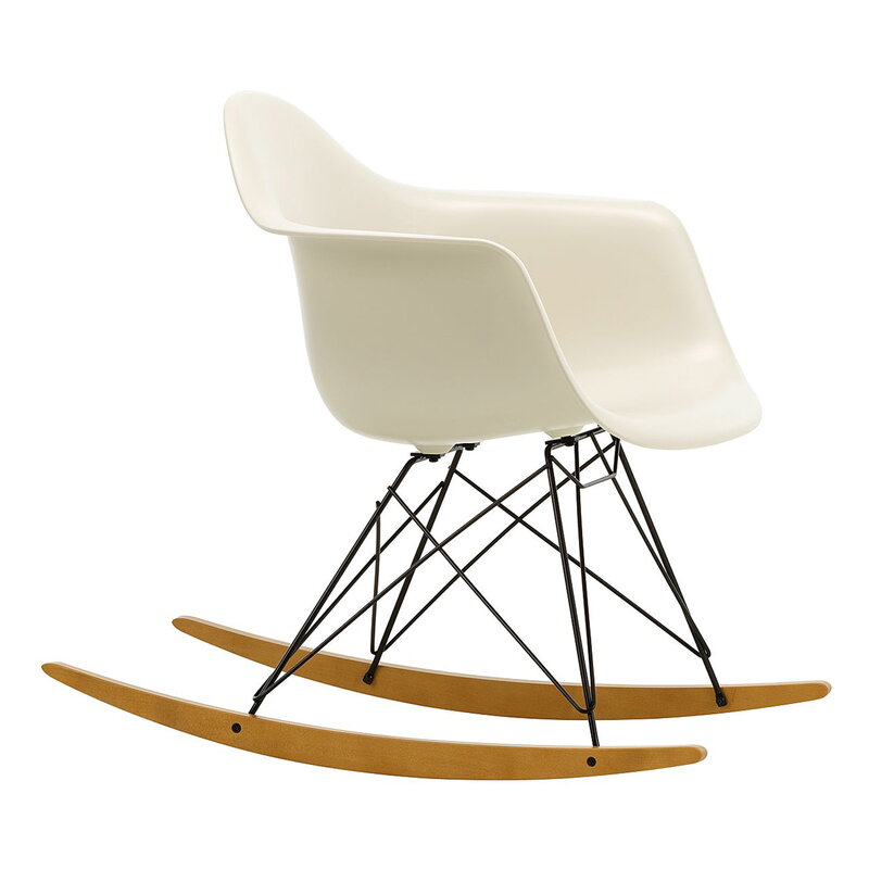 Vitra Eames RAR rocking chair, pebble - black - maple | One52 Furniture