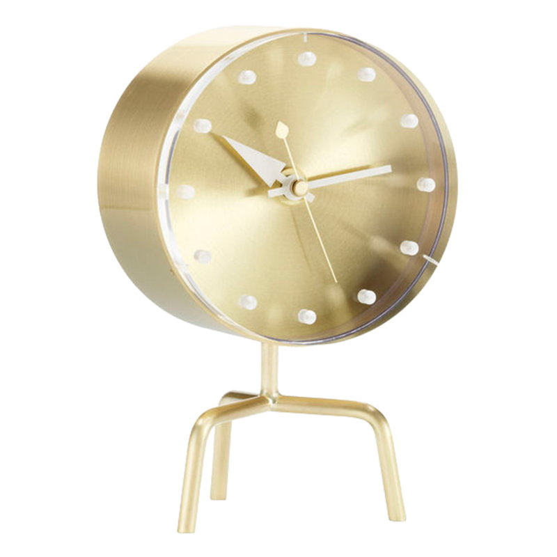 Vitra Tripod Clock, brass | One52 Furniture