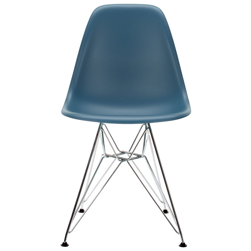 Vitra Eames DSR chair, sea blue - chrome | One52 Furniture