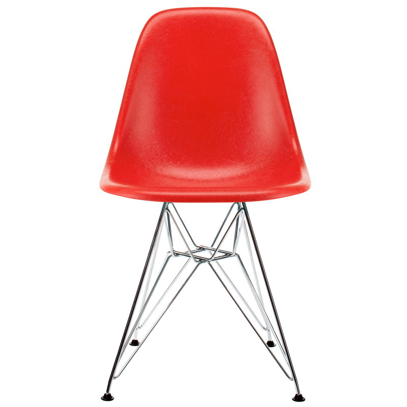 Vitra Eames DSR Fiberglass chair, classic red - chrome | One52 Furniture