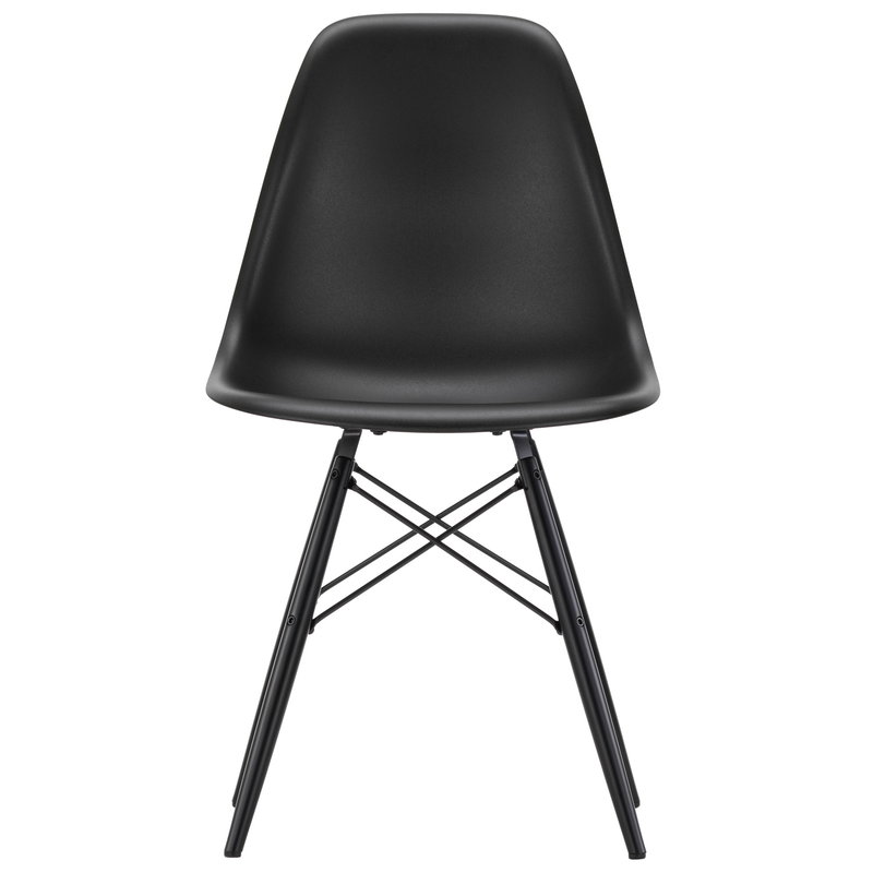 Vitra Eames DSW chair, deep black - black maple | One52 Furniture