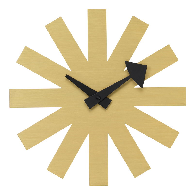 Vitra Asterisk wall clock, brass | One52 Furniture