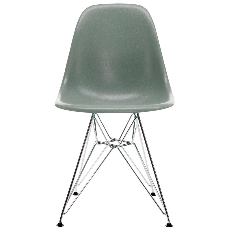 Vitra Eames DSR Fiberglass Chair, sea foam green - chrome | One52 Furniture
