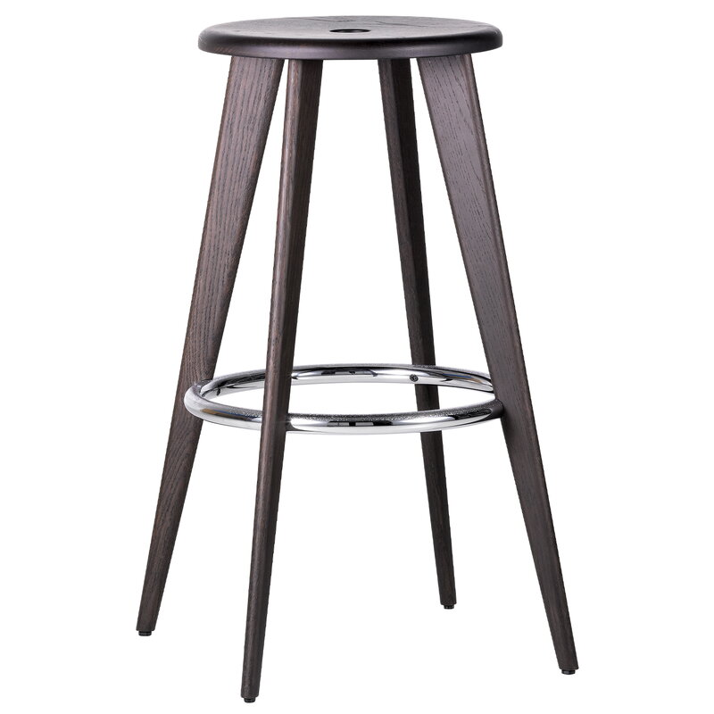 Vitra Tabouret Haut bar stool, dark oak | One52 Furniture