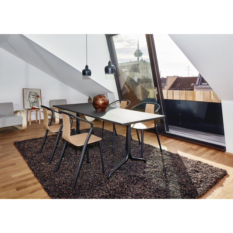 Vitra Belleville armchair, oak - black | One52 Furniture