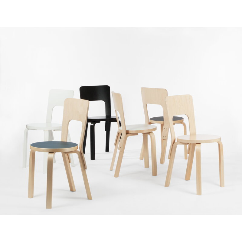 Artek|Chairs, Dining chairs|Aalto chair 66, birch