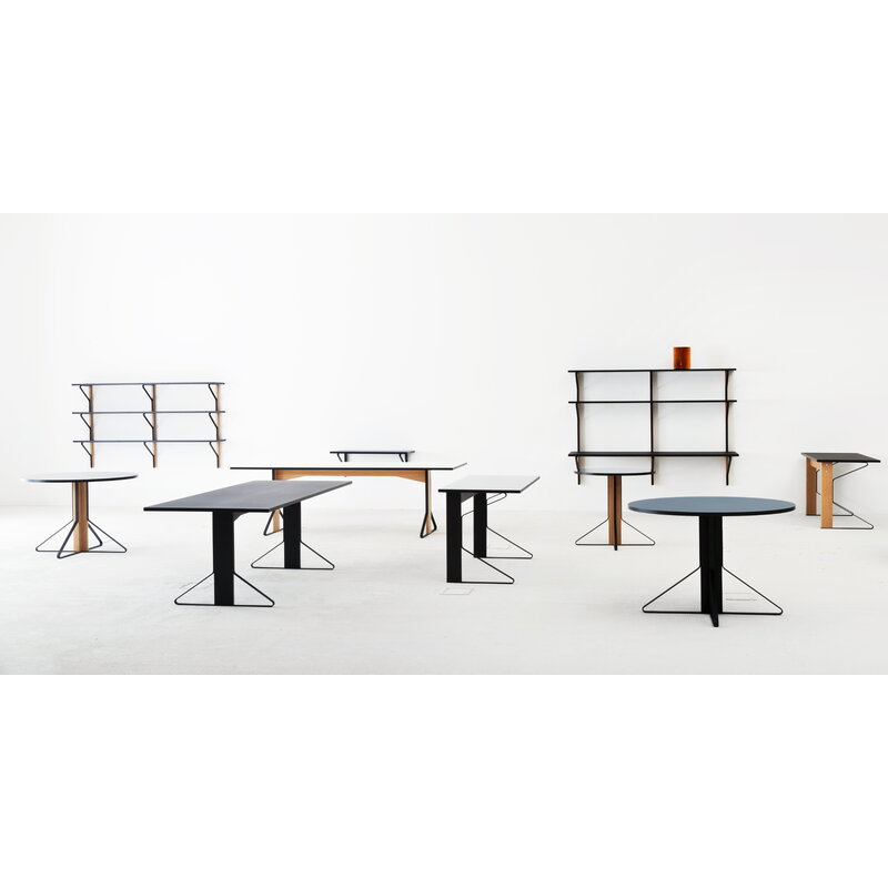 Artek|Shelves, Wall shelves|Kaari wall shelf REB 008, black - oak