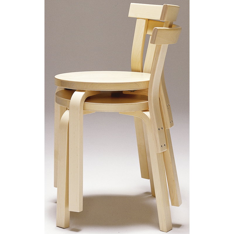 Artek|Chairs, Dining chairs|Aalto chair 68, birch