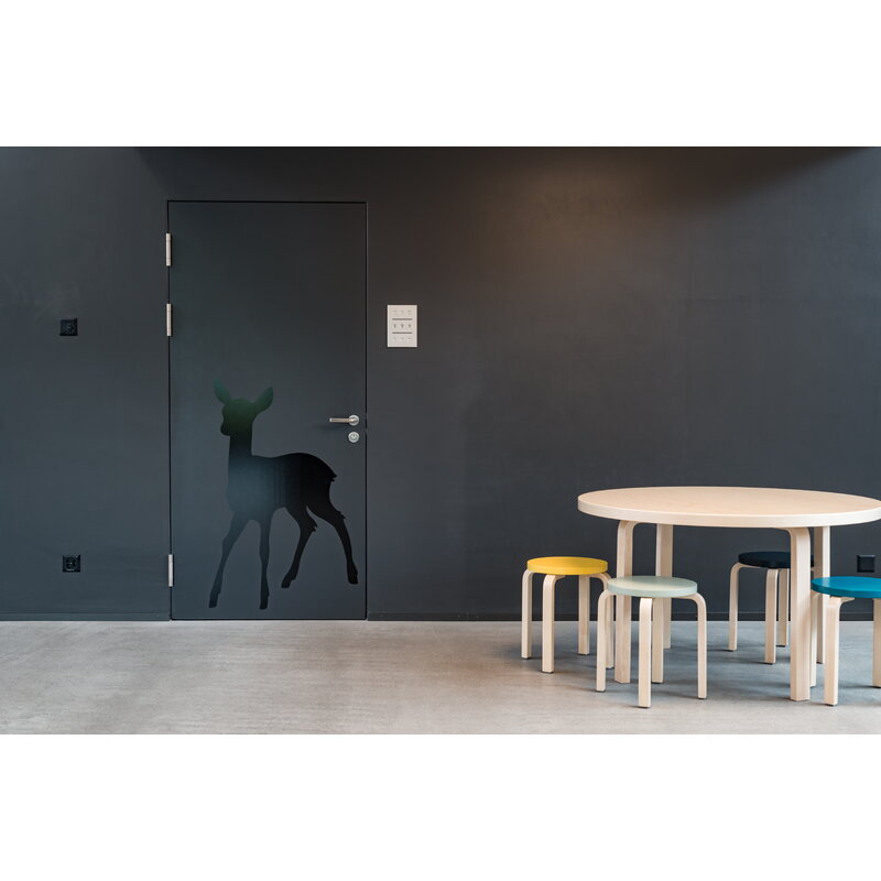 Artek|Chairs, Stools|Aalto stool E60, grey - birch