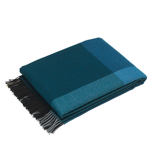Vitra Colour Block blanket, black - blue | One52 Furniture