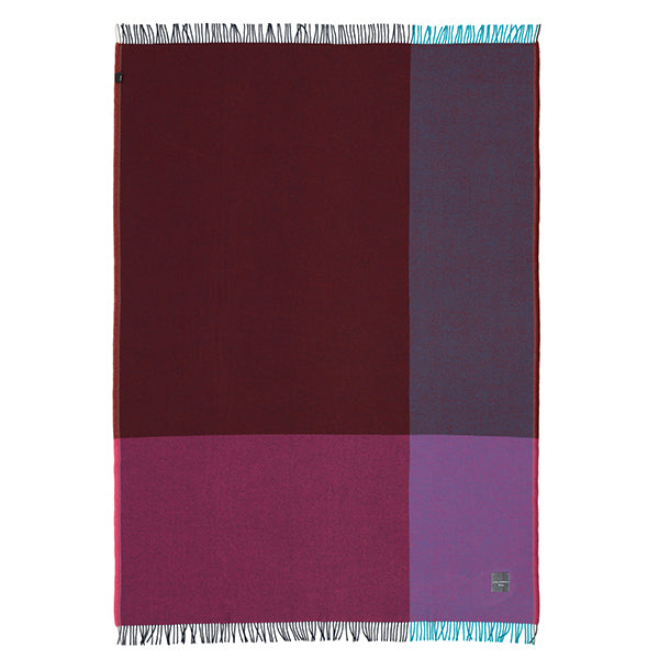 Vitra Colour Block blanket, blue - bordeaux | One52 Furniture