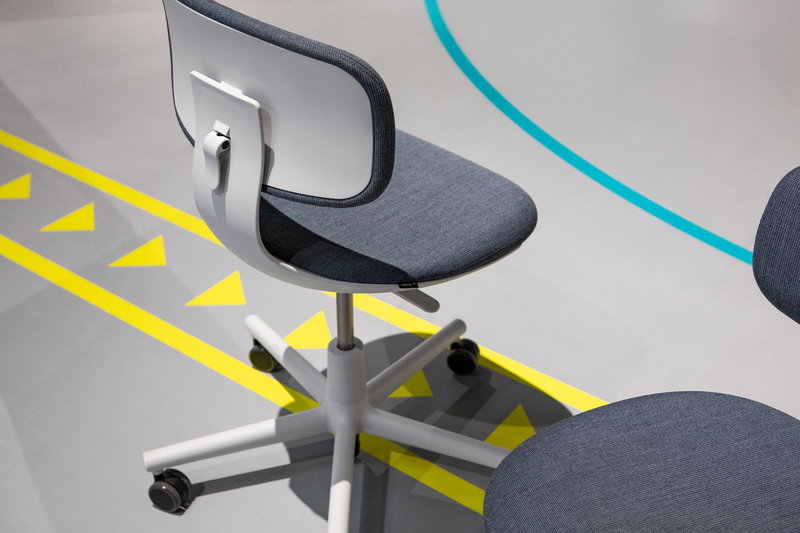 Vitra Rookie task chair, blue grey melange - light grey | One52 Furniture