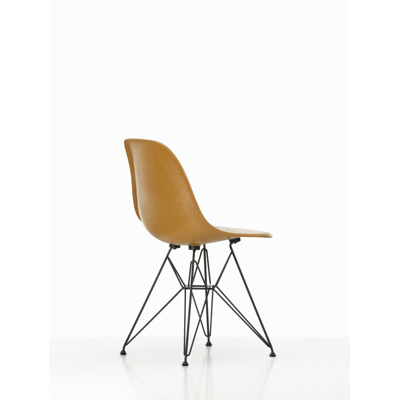 Vitra Eames DSR Fiberglass chair, dark ochre - basic dark | One52 Furniture