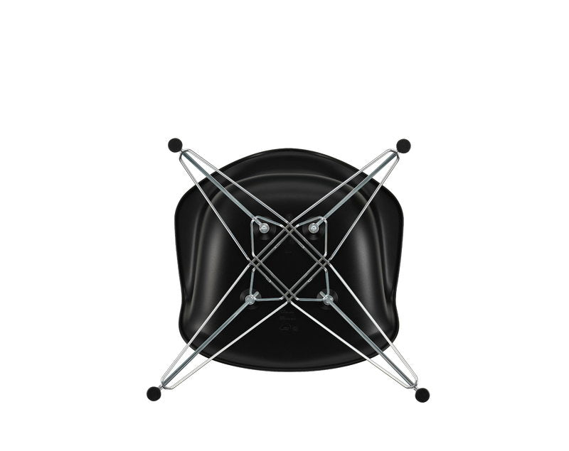 Vitra Eames DAR chair, deep black - chrome | One52 Furniture