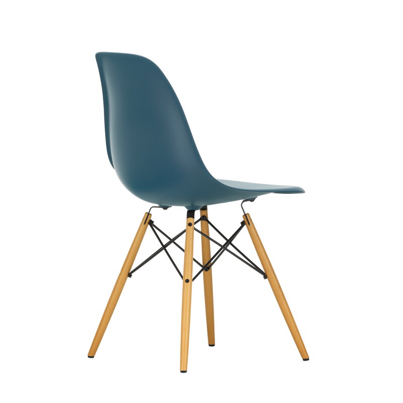 Vitra Eames DSW chair, sea blue - maple | One52 Furniture