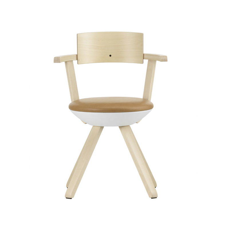 Artek|Chairs, Dining chairs|Rival chair KG002, birch/leather