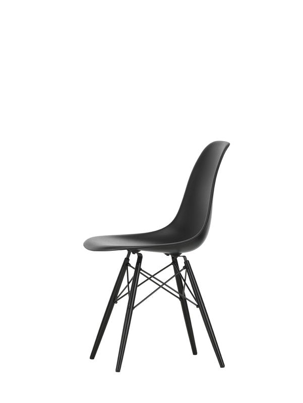 Vitra Eames DSW chair, deep black - black maple | One52 Furniture