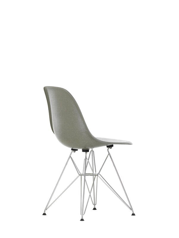 Vitra Eames DSR Fiberglass Chair, raw umber - chrome | One52 Furniture