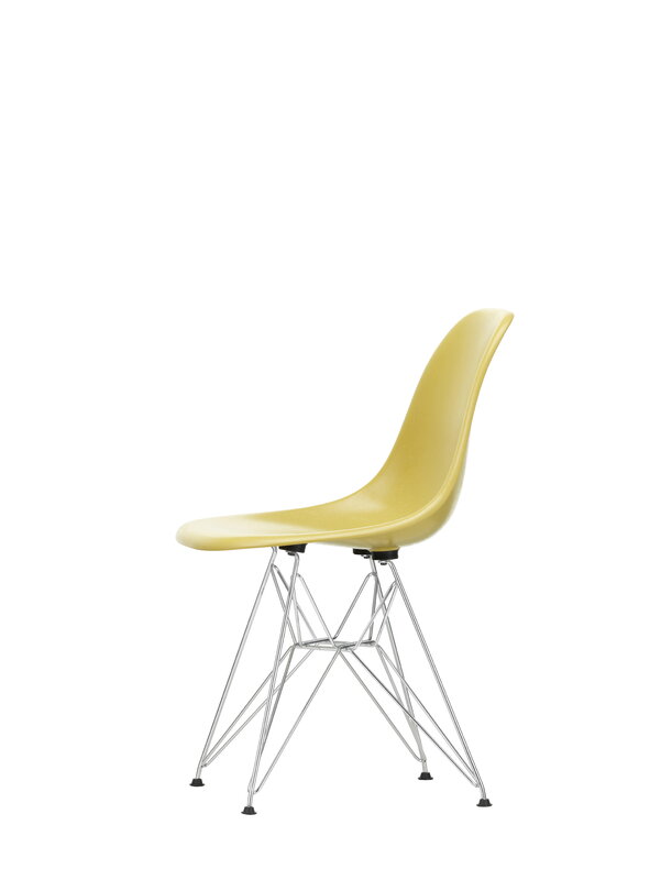 Vitra Eames DSR Fiberglass chair, light ochre - chrome | One52 Furniture