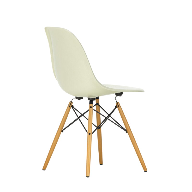 Vitra Eames DSW Fiberglass Chair, parchment - maple | One52 Furniture