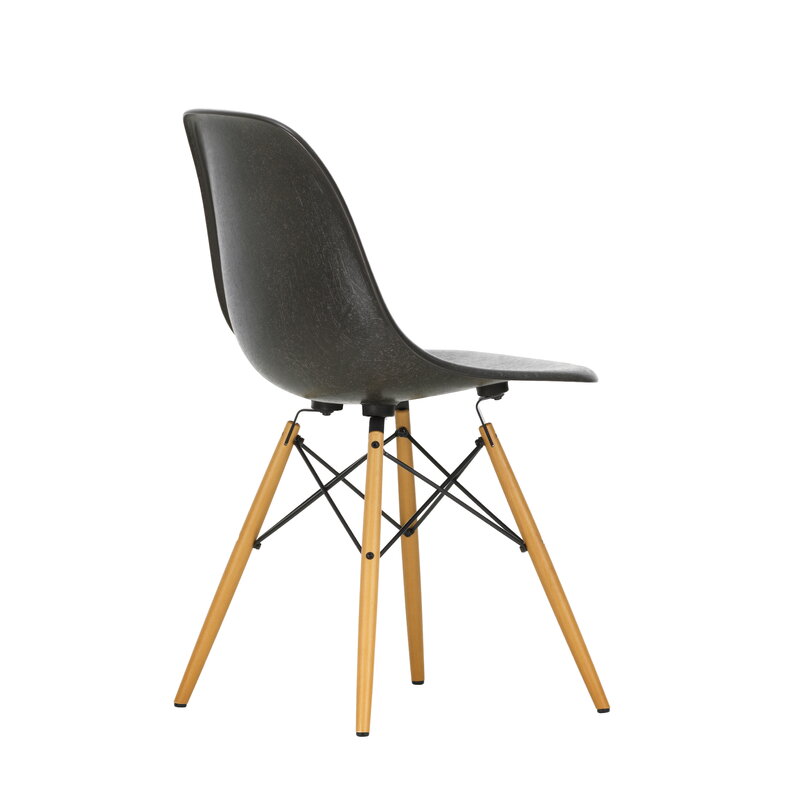 Vitra Eames DSW Fiberglass Chair, elephant hide grey - maple | One52 Furniture