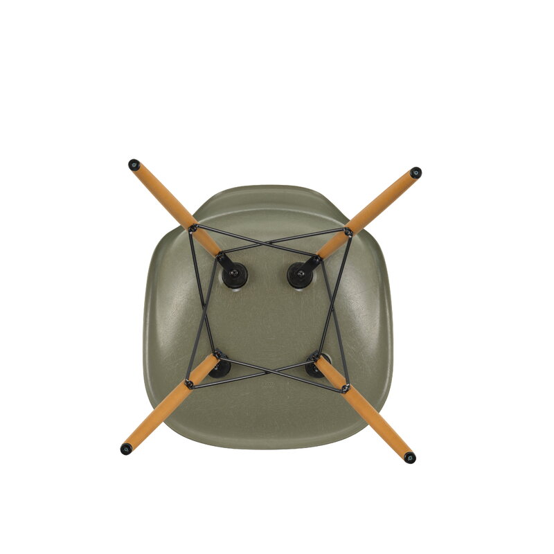 Vitra Eames DSW Fiberglass Chair, raw umber - maple | One52 Furniture
