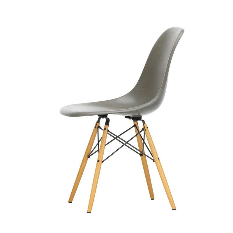 Vitra Eames DSW Fiberglass Chair, raw umber - maple | One52 Furniture