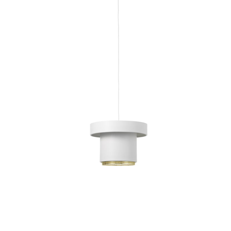 Artek|Ceiling lamps, Pendant lamps|A201 pendant, white - brass