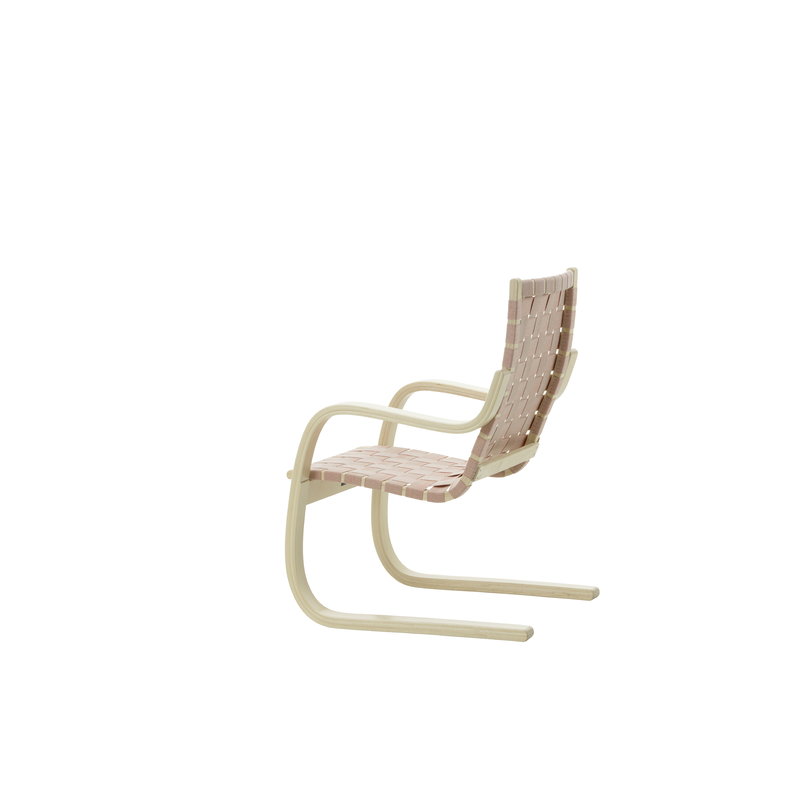 Artek|Armchairs & lounge chairs, Chairs|Aalto armchair 406, birch - natural/red webbing