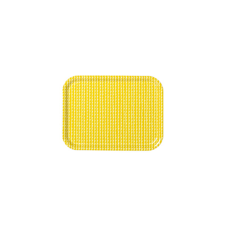 Artek|Trays|Rivi tray, 27 x 20 cm, mustard - white
