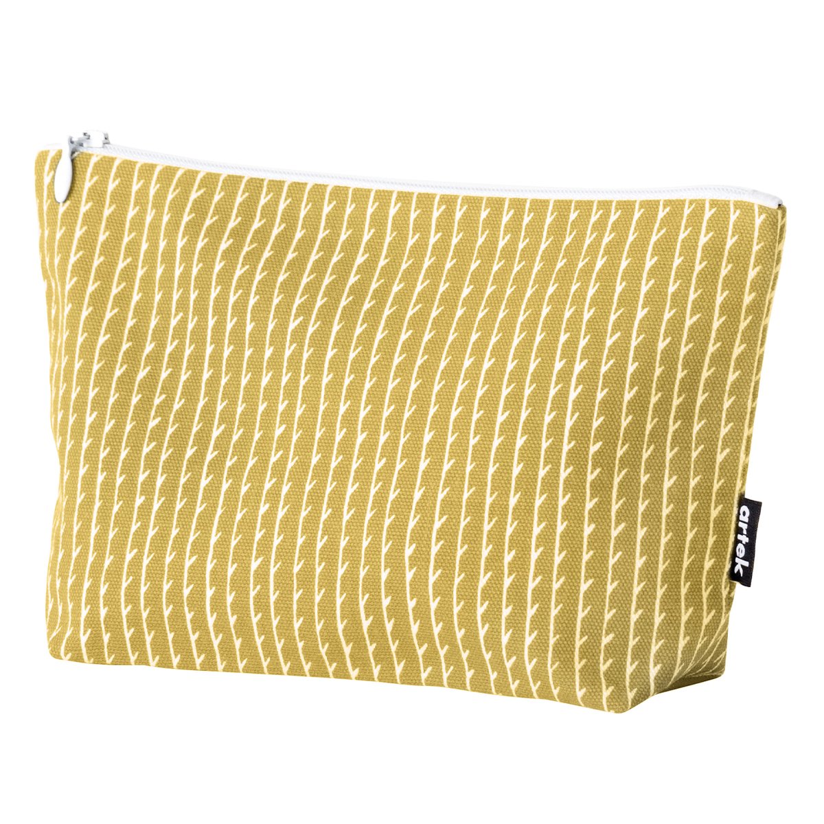 Rivi pouch, small, mustard - white