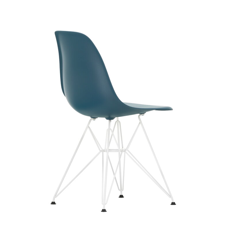 Vitra Eames DSR chair, sea blue - white | One52 Furniture