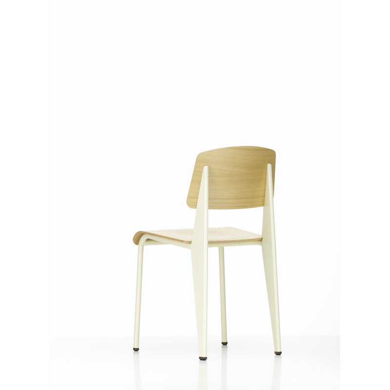 Vitra Standard chair, Prouvé Blanc Colombe - oak | One52 Furniture