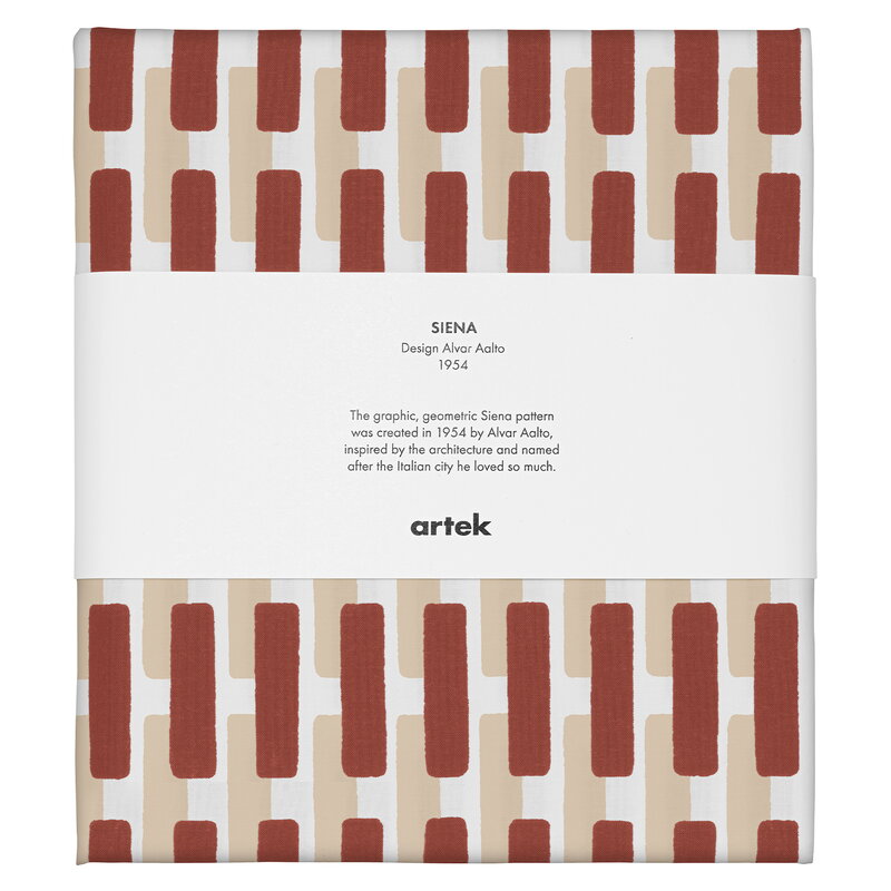 Artek|Artek fabrics, Fabrics|Siena canvas cotton fabric, 150 x 300 cm, brick - sand