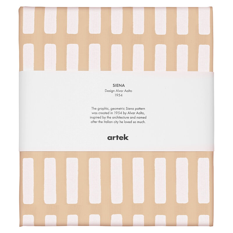 Artek|Artek fabrics, Fabrics|Siena canvas cotton fabric, 150 x 300 cm, sand - white