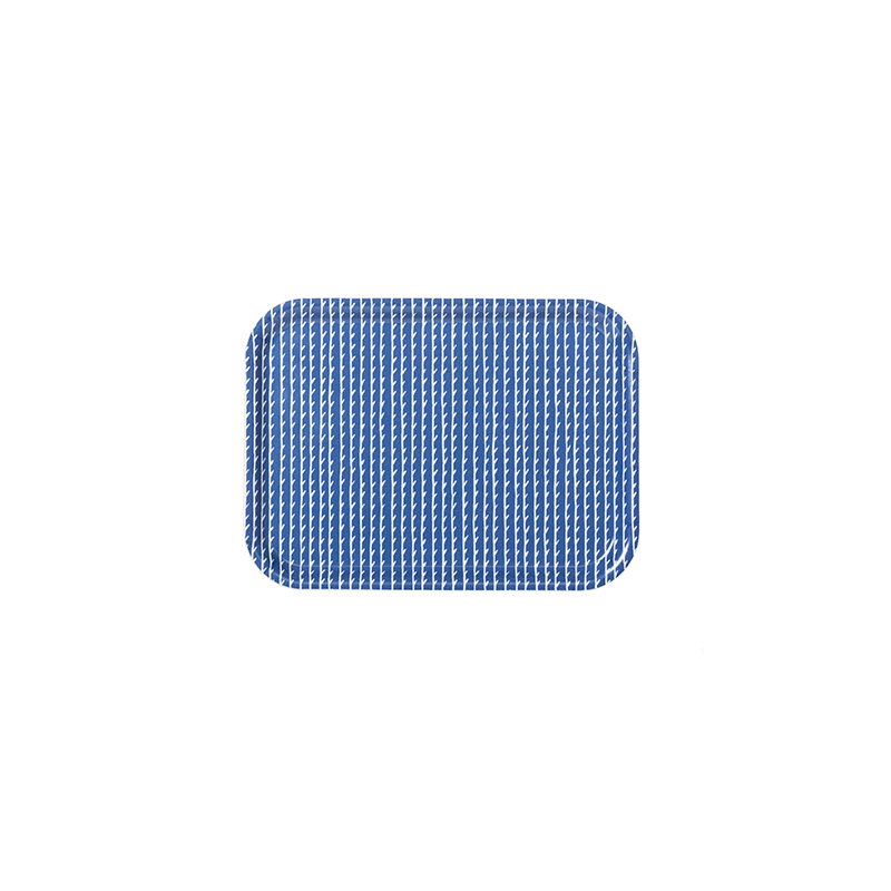 Artek|Trays|Rivi tray, 27 x 20 cm, blue - white