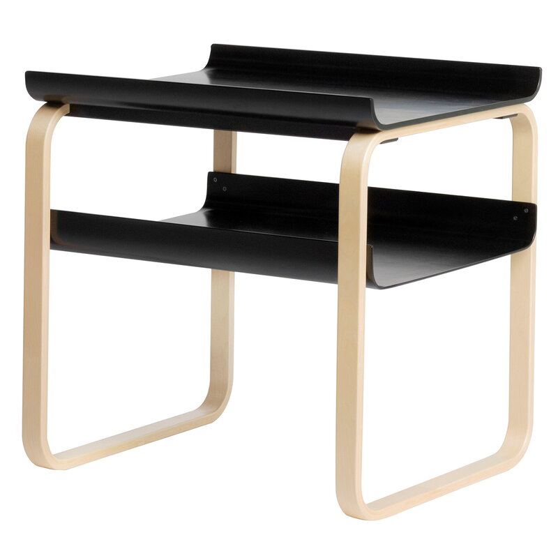 Artek|Side & end tables, Tables|Aalto side table 915, black - birch