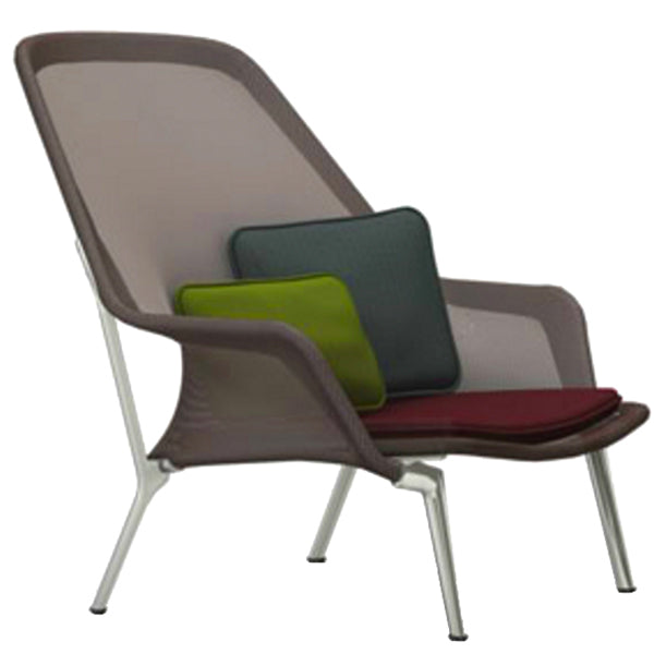 Vitra Slow Chair, brown - aluminium | One52 Furniture