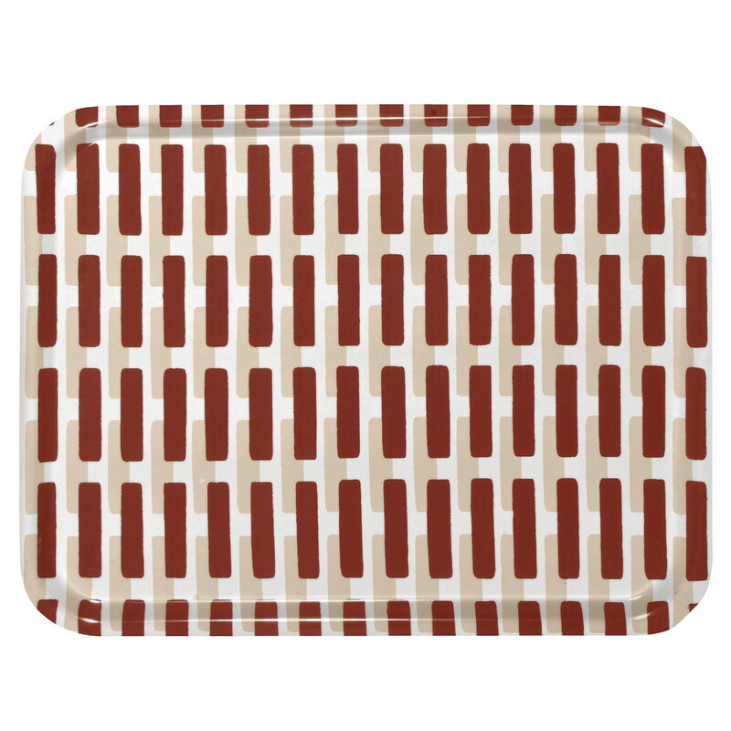 Artek|Trays|Siena tray, 43 x 33 cm, brick - sand
