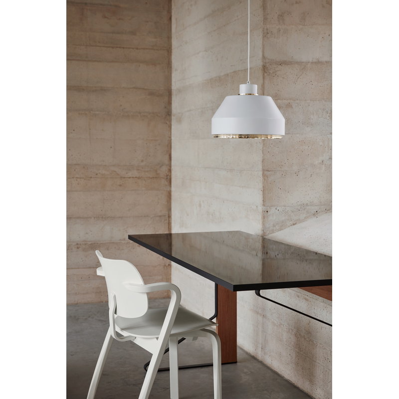 Artek|Ceiling lamps, Pendant lamps|AMA 500 pendant, white - brass
