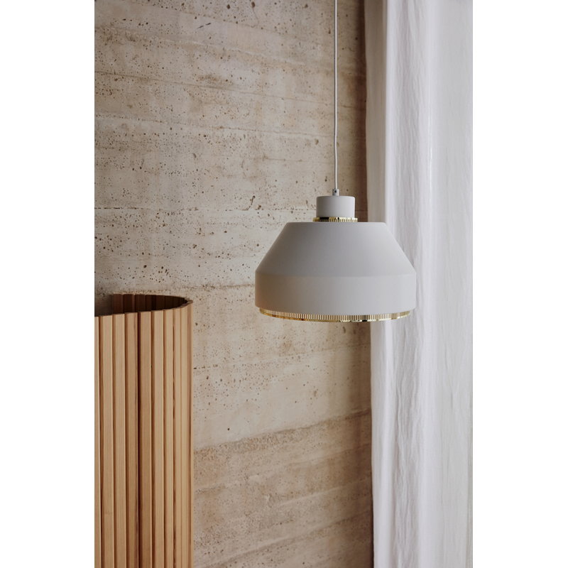 Artek|Ceiling lamps, Pendant lamps|AMA 500 pendant, white - brass